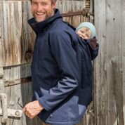 Softshell Tragejacke f&uuml;r M&auml;nner Allrounder navy