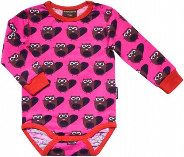 Body Langarm Beaver cerise