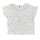 T-Shirt mit Rüschen Giraffe Flecken weiß