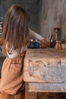 Little Things Becher green