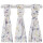 Mullwindel Bambus/BW 70x70cm Blaue Wildblumen