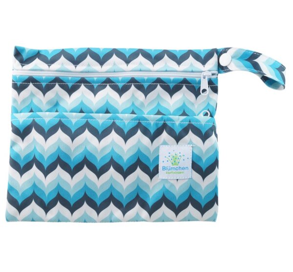 Blümchen PUL Wetbag für Slipeinlagen Wave