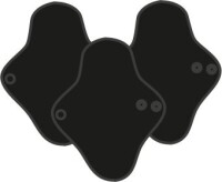 Ecofit Stoffbinden Regular 3er Pack Black