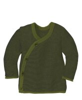 Melange-Jacke oliv-anthrazit