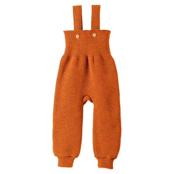 Strick-Trägerhose orange