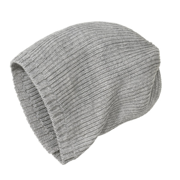 Strickmütze grau