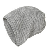 Strickmütze grau