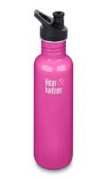 Trinkflasche Edelstahl m. Sport Cap Wild Orchid 800 ml