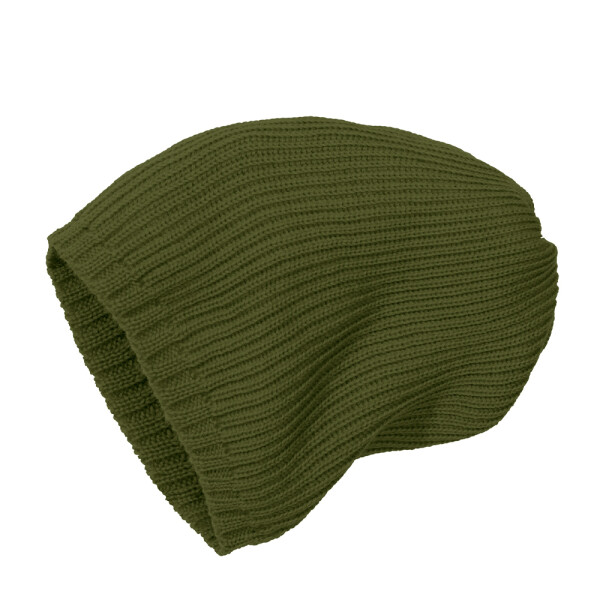 Strickmütze oliv