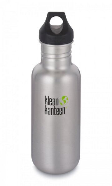 Trinkflasche Edelstahl m. Loop Cap Brushed Stainless 532 ml