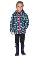 Winterjacke Regenbogen Blumen