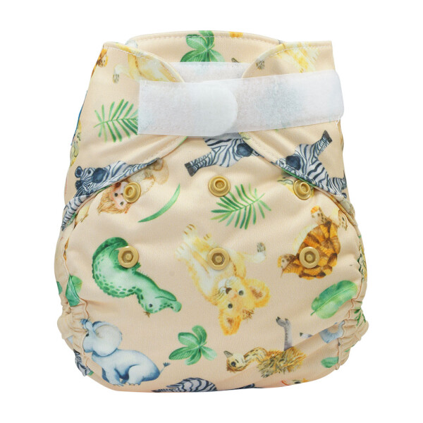 Newborn Überhose PUL YKK Klett Afrika