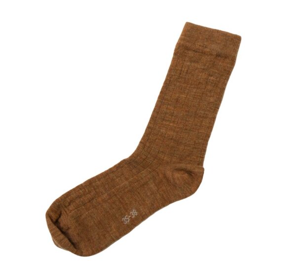 Wollsocken Light kupfer melange