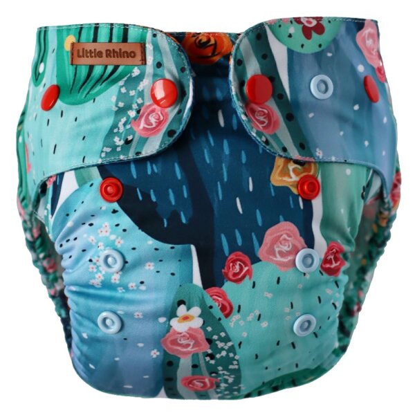 Bambus Pocketwindel Onesize fitted Cactus