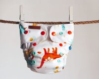 Bambus Pocketwindel Onesize fitted Dino