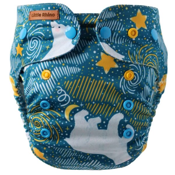 Bambus Pocketwindel Onesize fitted Polar Bear