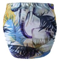 Bambus Pocketwindel Onesize fitted Jungle Elephant