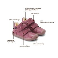 Walk Klettschuhe Tex dark rose