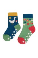 Grippy Stoppersocken Gans grün 2er Pack