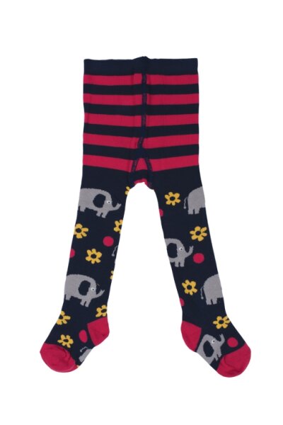 Strumpfhose Elefanten navy