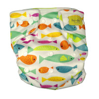&Uuml;berhose Druckis Fische gr&uuml;n