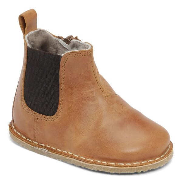 Oda Chelsea Boots Lammfell tan
