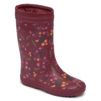 Tween Gummistiefel warm gef&uuml;ttert winter flower