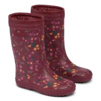 Tween Gummistiefel warm gef&uuml;ttert winter flower