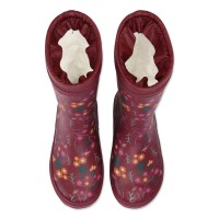 Tween Gummistiefel warm gef&uuml;ttert winter flower