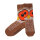 Damensocken Eule braun