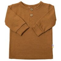 Shirt Knopfleiste Wolle kupfer
