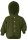 Kapuzenjacke Wollfleece schilf melange