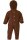 Overall Wollfleece mit Kapuze zimt melange