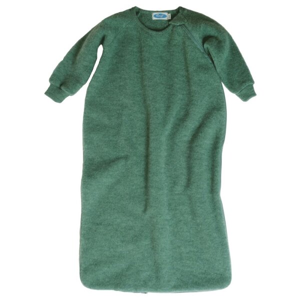 Schlafsack m. Arm Wollfleece salbei
