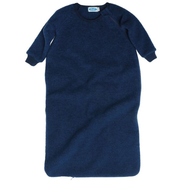 Schlafsack m. Arm Wollfleece marine