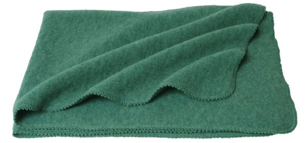 Wickeldecke 220 x 140 cm Wollfleece salbei