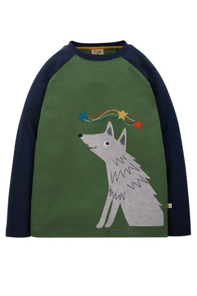 Shirt lang Wolf khaki