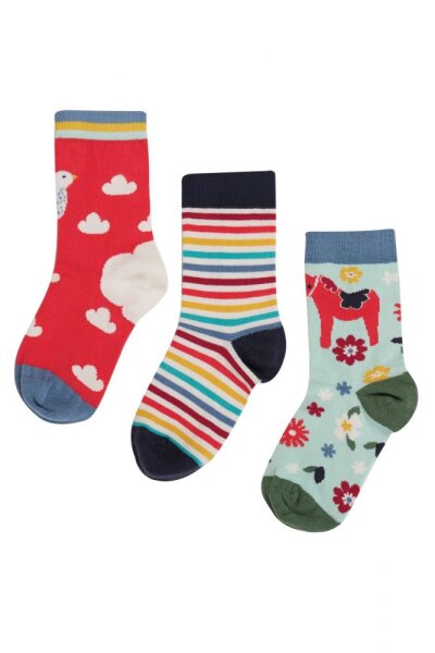 Socken 3er Pack Schneehuhn