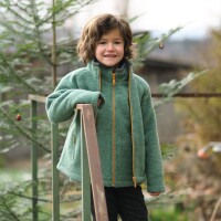 Colori Jacke Wollfleece salbei