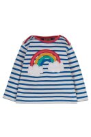 Shirt lang Rainbow Ringel cobalt