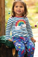 Shirt lang Rainbow Ringel cobalt