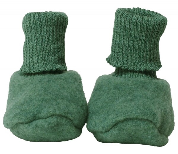 Puschen Wollfleece salbei
