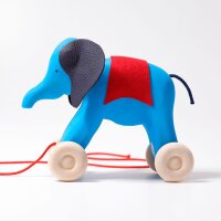Nachziehtier Elefant Otto blau