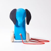 Nachziehtier Elefant Otto blau