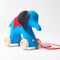 Nachziehtier Elefant Otto blau