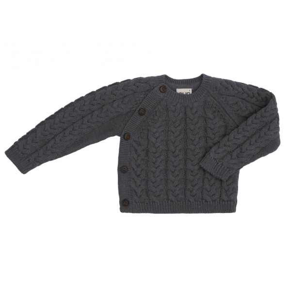 Wickelshirt Baumwolle/Wolle metal grey
