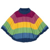 Strick-Poncho Rainbow