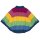 Strick-Poncho Rainbow