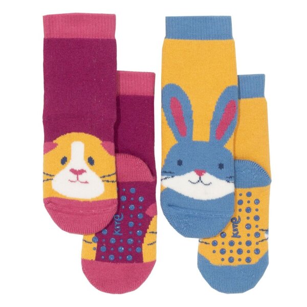Stoppersocken 2er Pack Hase