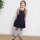 Strickleggings Hase grau